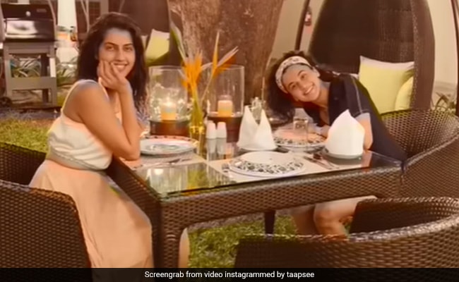 A Glimpse Of Taapsee Pannu’s “Barbecue Night” With Sister Shagun In Goa – NDTV Movies