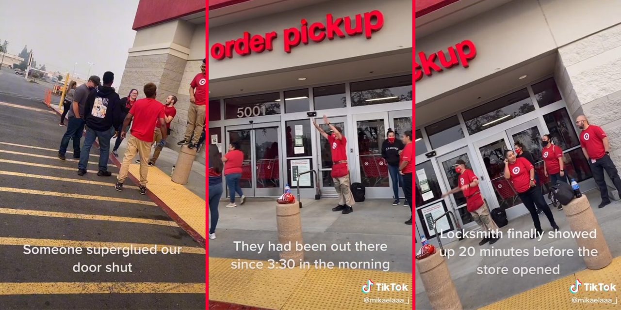 Target workers locked out of store after someone allegedly ‘superglued’ store doors shut, viral TikTok shows