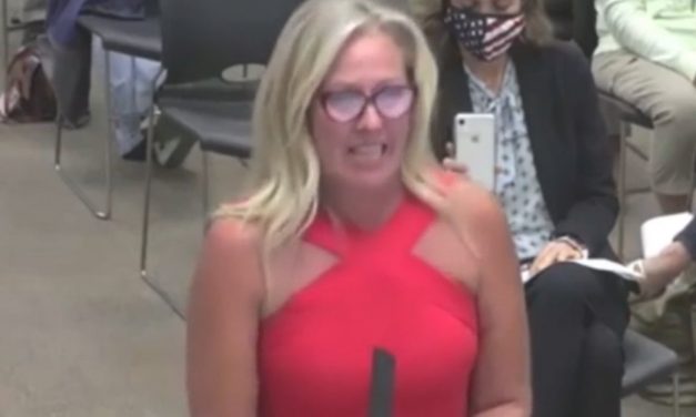 Video: Woman derails school board meeting about COVID-19 with rant about anal sex