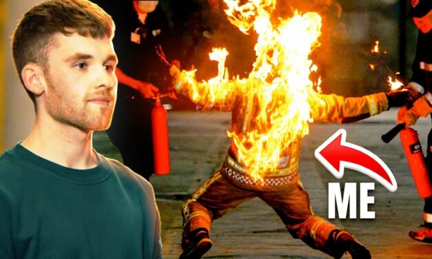 We Set Stephen Tries On Fire…
