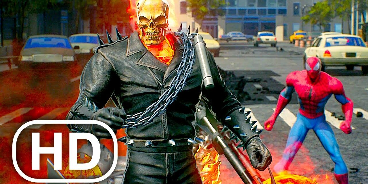 Ghost Rider Saves Spider-Man From Dying Scene 4K ULTRA HD – Marvel Cinematic
