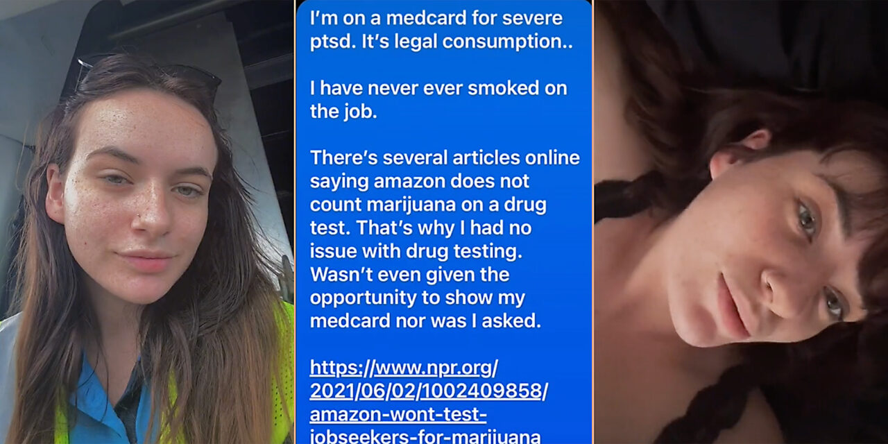 ‘For my Christmas, I can’t make rent’: TikToker says Amazon fired her by text for testing positive for marijuana