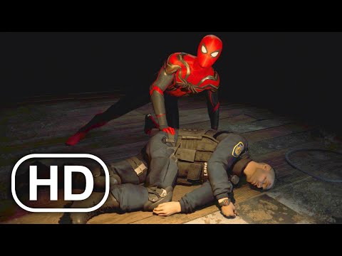 Spider-Man Gets Emotional Over Failing To Save A Cop Scene 4K ULTRA HD