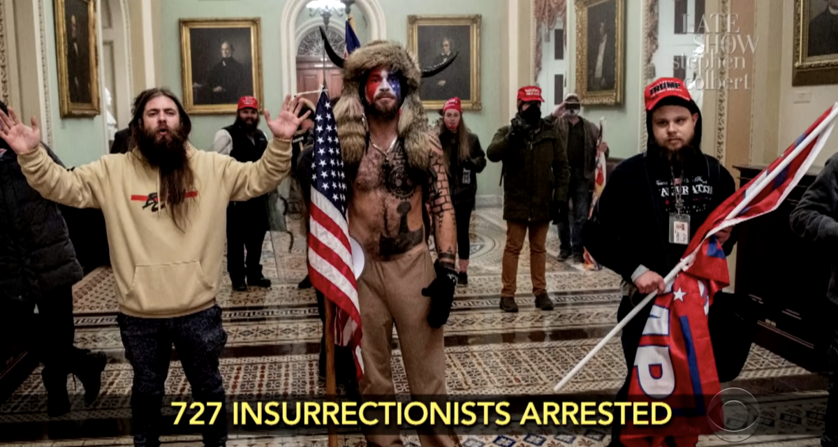 ‘The Late Show’ marks a year since the Capitol riot with darkly hilarious ‘Rent’ parody