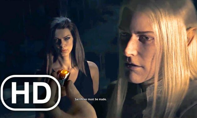 Elf Sauron Kisses Shelob & Turns Her Into Spider Monster Scene 4K ULTRA HD Action