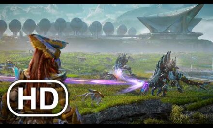 Warriors Vs Army Of T-REX Robot Dinosaurs Fight Scene 4K ULTRA HD – Horizon Forbidden West